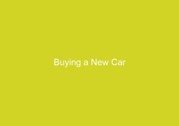 Buying a New Car